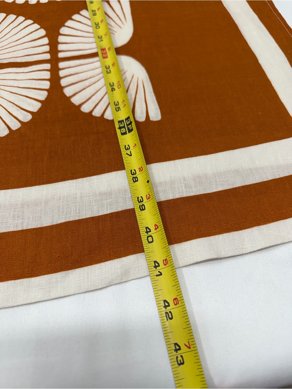 Magaschoni 100% Linen Brown & Cream Geometric Sleeveless Dress - Picture 11 of 13